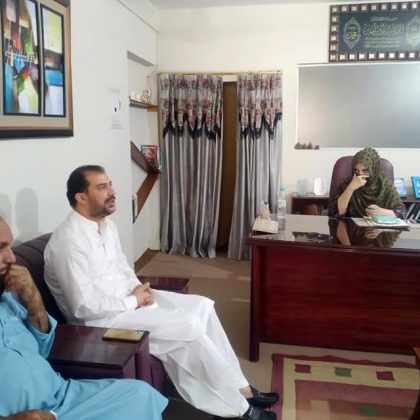 Minister QDA MR. Mubeen Khan Khilji NISA Visit