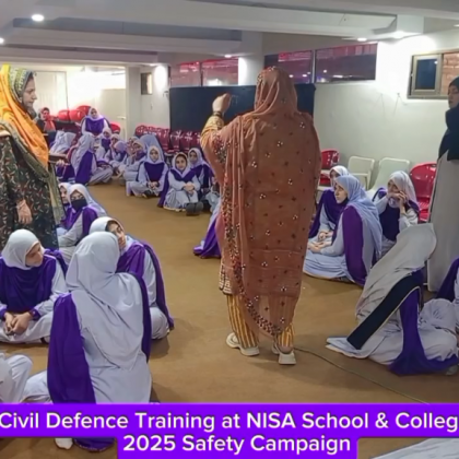 Civil Defence Training at NISA School & College, 2025 Safety Campaign