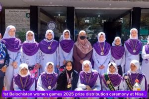 1st Balochistan women games 2025 prize distribution ceremony at Nisa