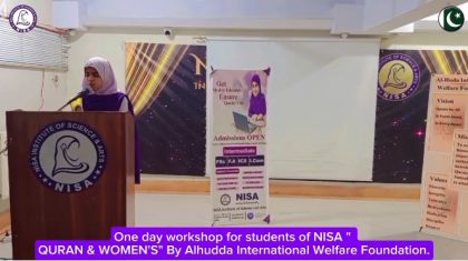 workshop for students of NISA ” QURAN & WOMEN’S”
